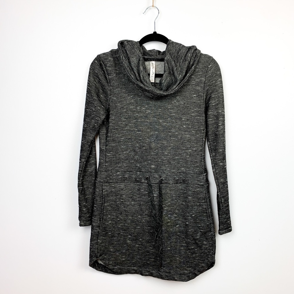 Long Sleeve Cowl Neck Athletic Sweater